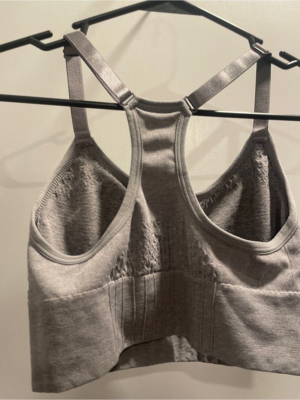 Flex Seamless Gray Racerback Comfort Sports Bra size S - Picture 4 of 6